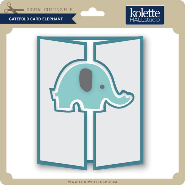 Gatefold Card Elephant