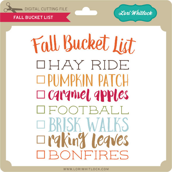 Fall Bucket List