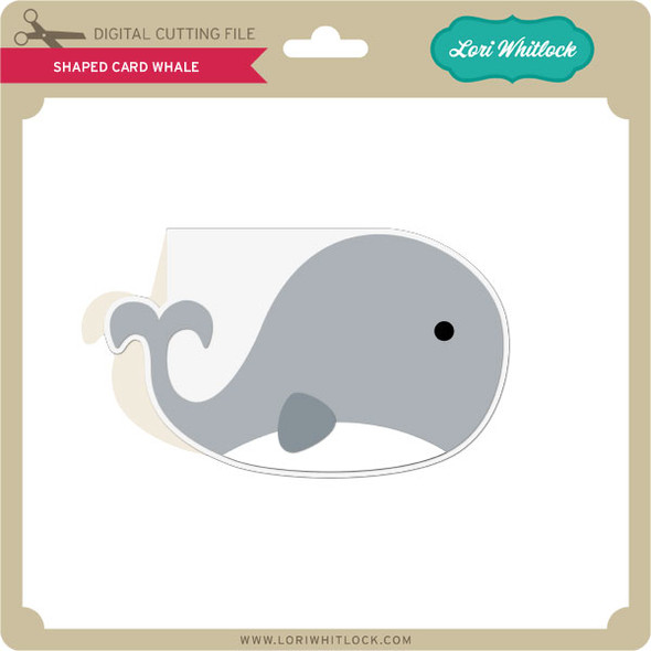 Shaped Card Whale