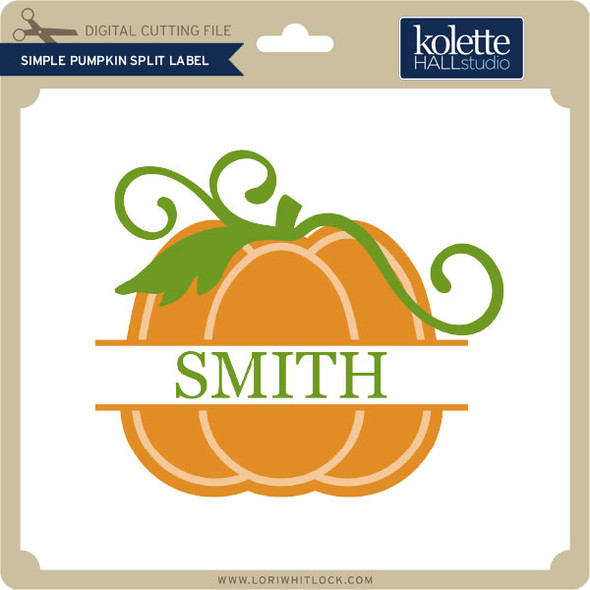 Simple Pumpkin Split Label