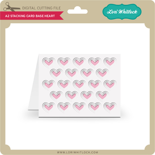 A2 Stacking Card Base Heart