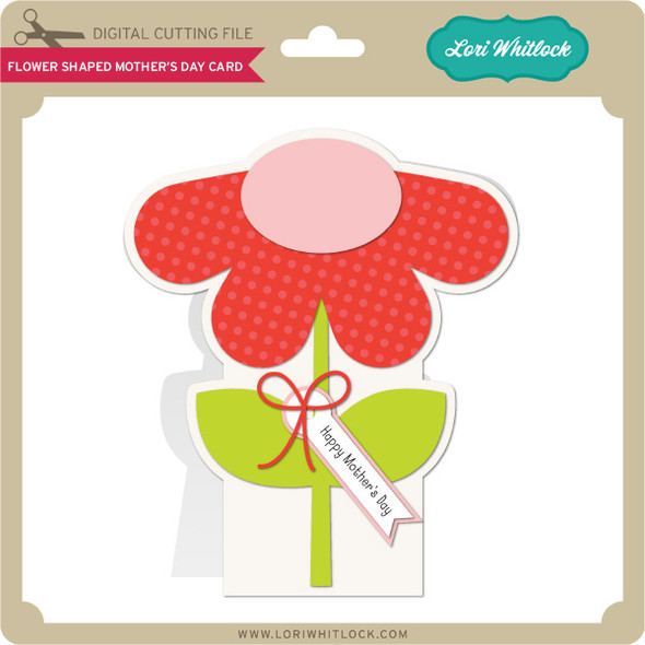 Flower Shaped Mother's Day Card