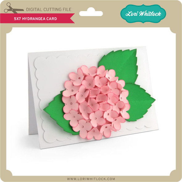 5x7 Hydrangea Card