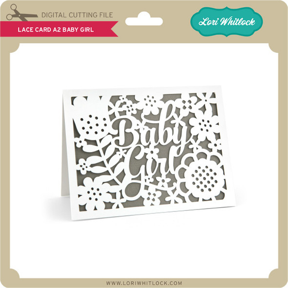 Lace Card A2 Baby Girl