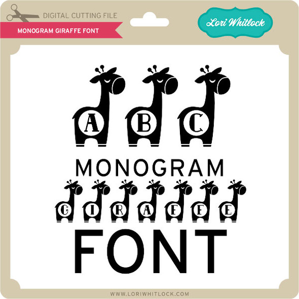 Monogram Giraffe Font