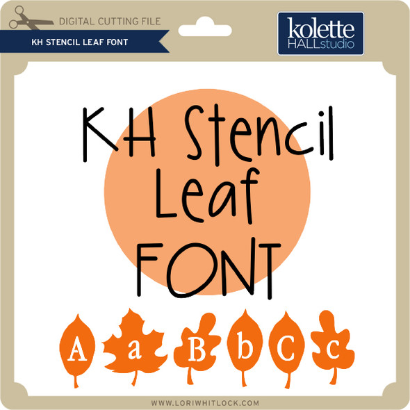 Stencil Leaf Font