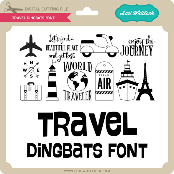 Travel Dingbats Font