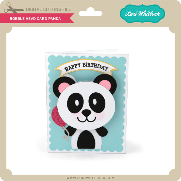 Bobble Head Card Panda