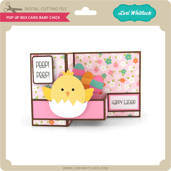 Pop Up Box Card Baby Chick