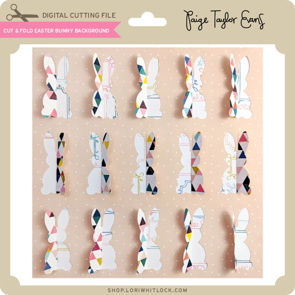 Cut & Fold Easter Bunny Background