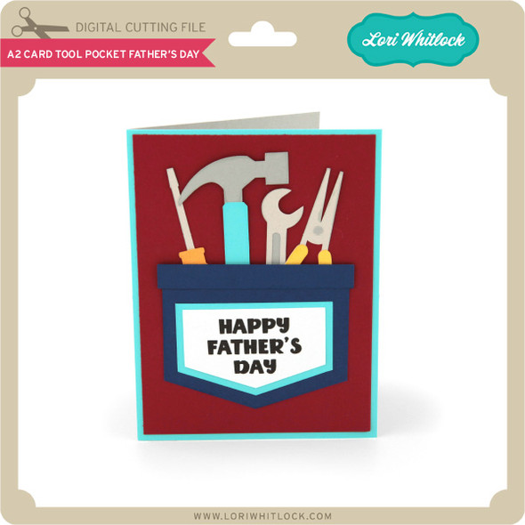 A2 Card Tool Pocket Father's Day