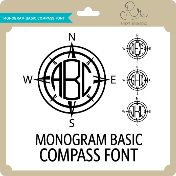 MonogramBasic Compass Font