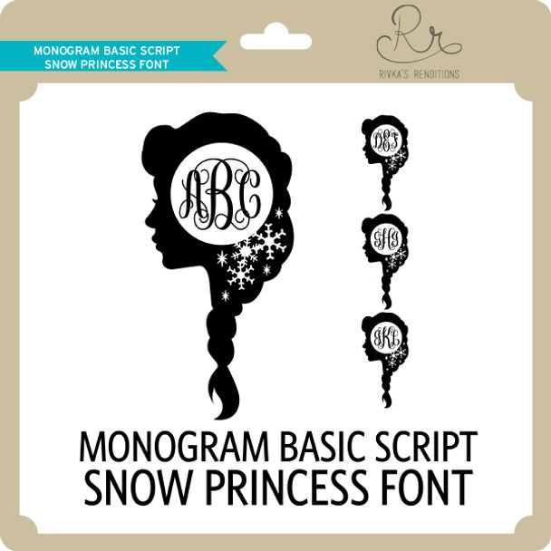 MonogramBasicScript Snowprincess Font