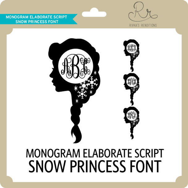 MonogramElaborateScript Snowprincess Font