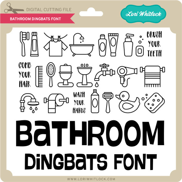 Bathroom Dingbats Font