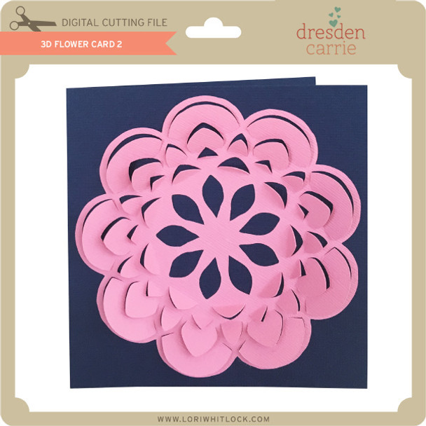 3D Flower Card 2