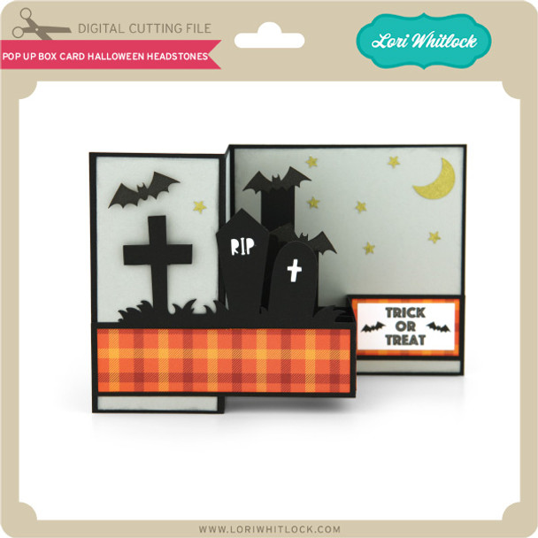 Pop Up Box Card Halloween Headstones