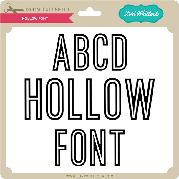 Hollow Font