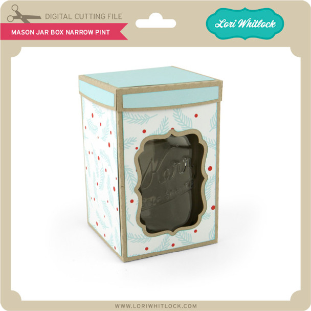 Mason Jar Box Narrow Pint