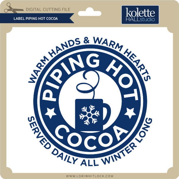 Label Piping Hot Cocoa