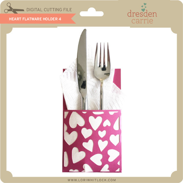 Heart Flatware Holder 4