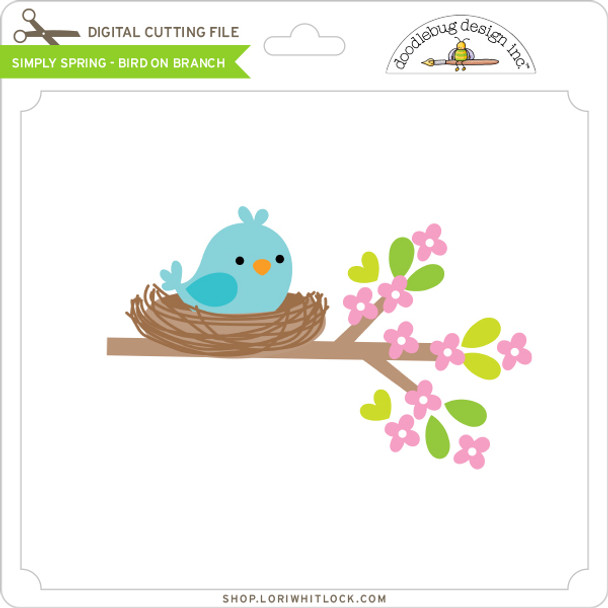 Simply Spring - Bird on Branch