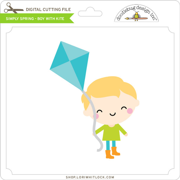 Simply Spring - Boy with Kite