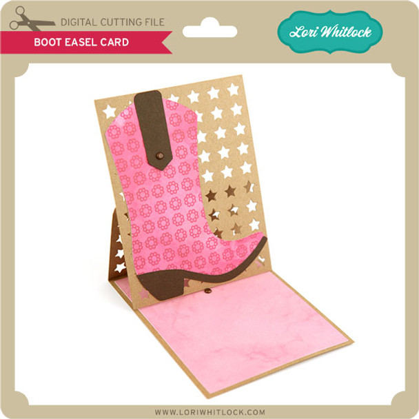 Boot Easel Card