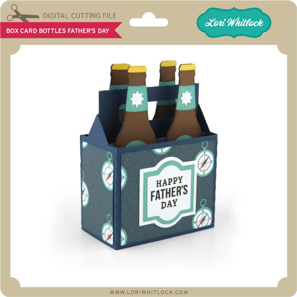 Box Card Bottles Father's Day