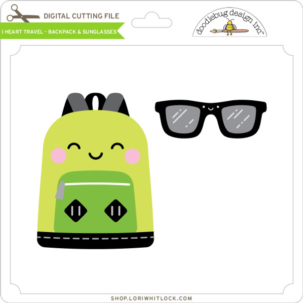 I Heart Travel - Backpack & Sunglasses