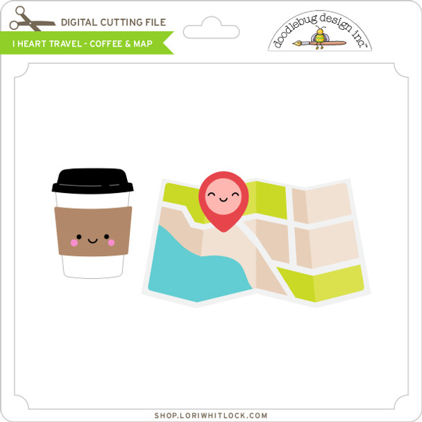 I Heart Travel - Coffee & Map