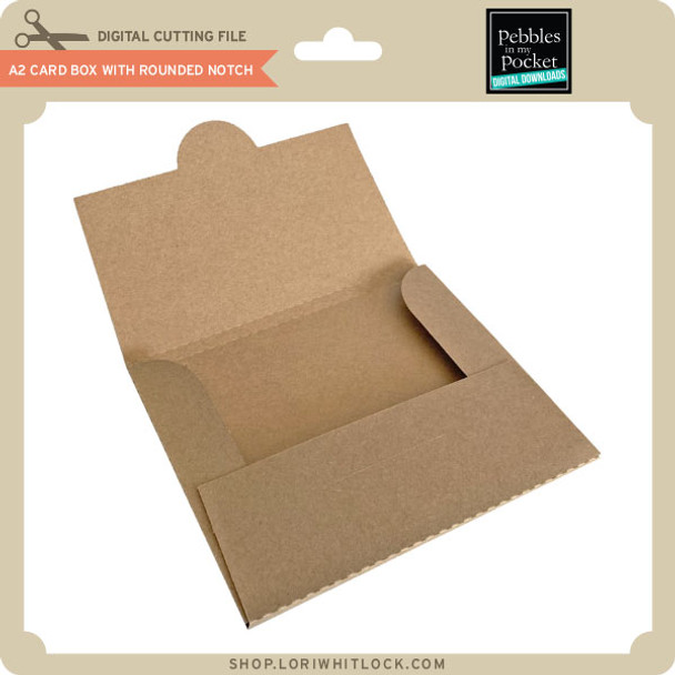 A2 Card Box with Rounded Notch