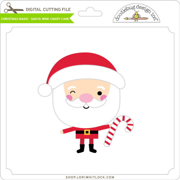 Christmas Magic - Santa Wink Candy Cane