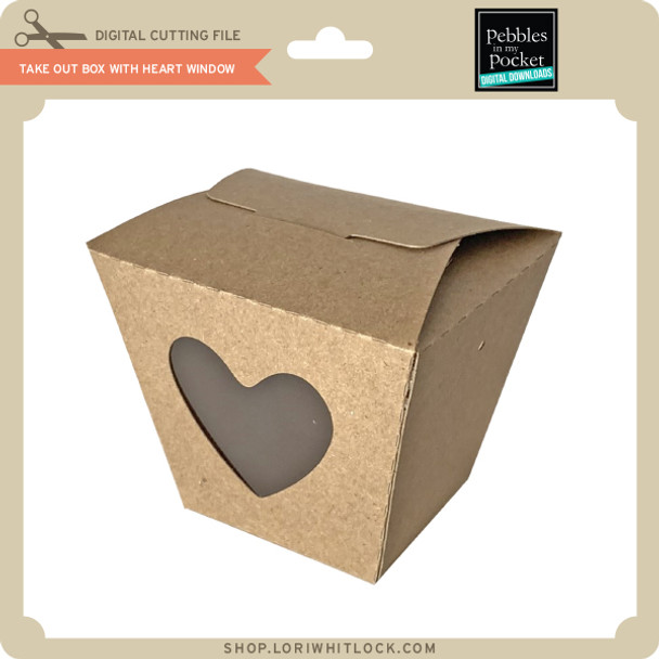 Take Out Box with Heart Window