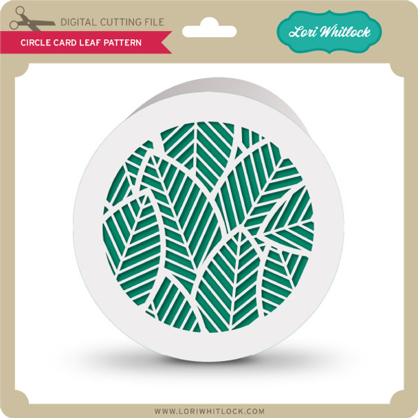 Circle Card Leaf Pattern