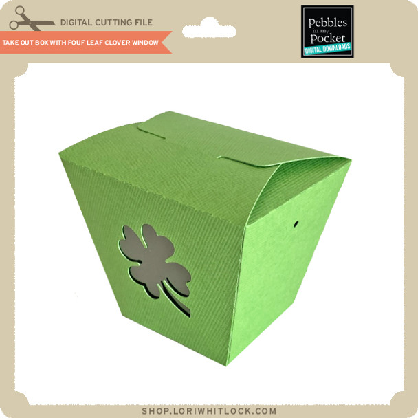 Take Out Box with Four Leaf Clover Window