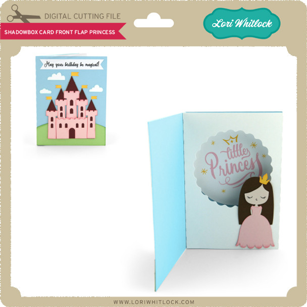 Shadowbox Card Front Flap Princess