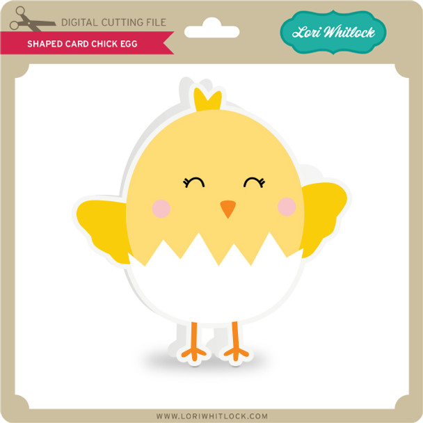 Shaped Card Chick Egg