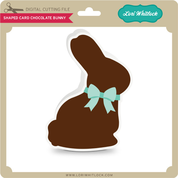 Shaped Card Chocolate Bunny