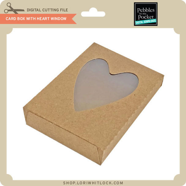 Card Box with Heart Window