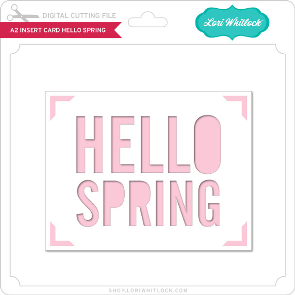 A2 Insert Card Hello Spring