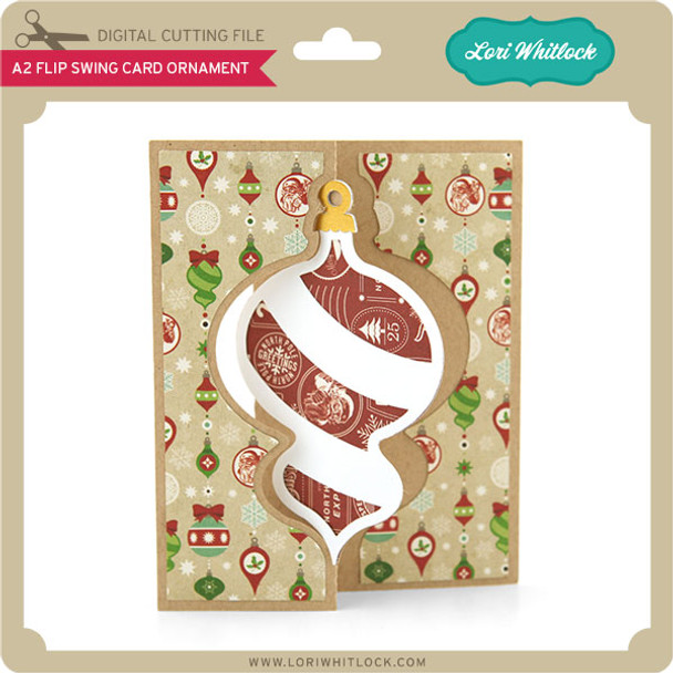 A2 Flip Swing Card Ornament