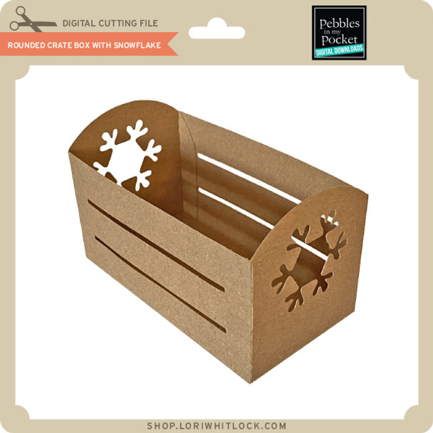 Rounded Crate Box with Snowflake