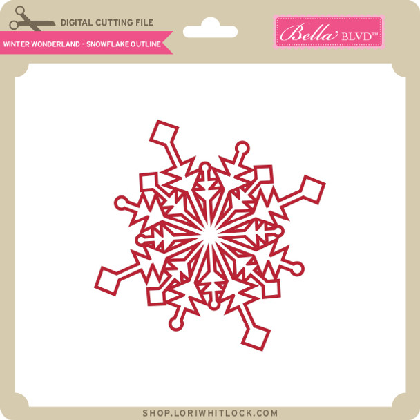 Winter Wonderland - Snowflake Outline