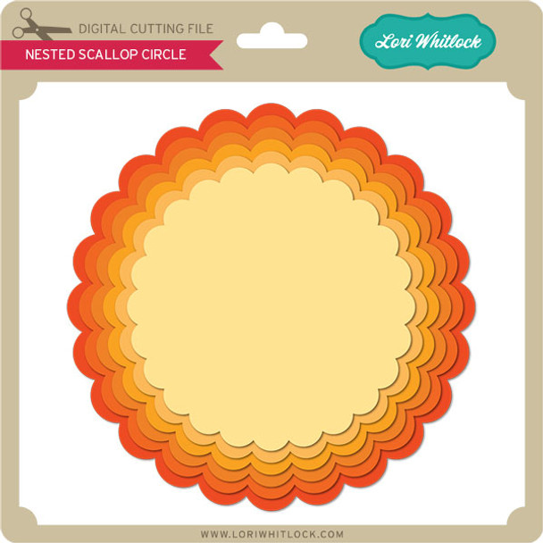 Nested Scalloped Circle