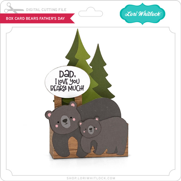 Box Card Bears Father's Day