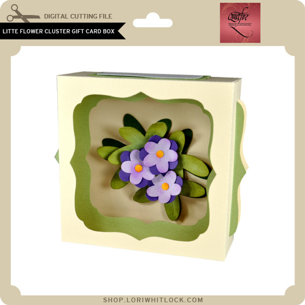 Little Flower Cluster Gift Card Box