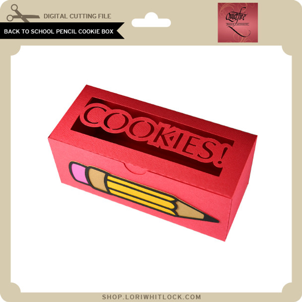 Back to School Pencil Cookie Box