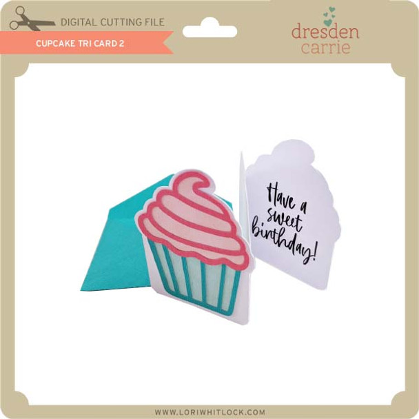 Cupcake Tri Fold Card