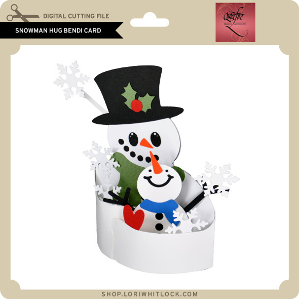 Snowman Hug Bendi Card